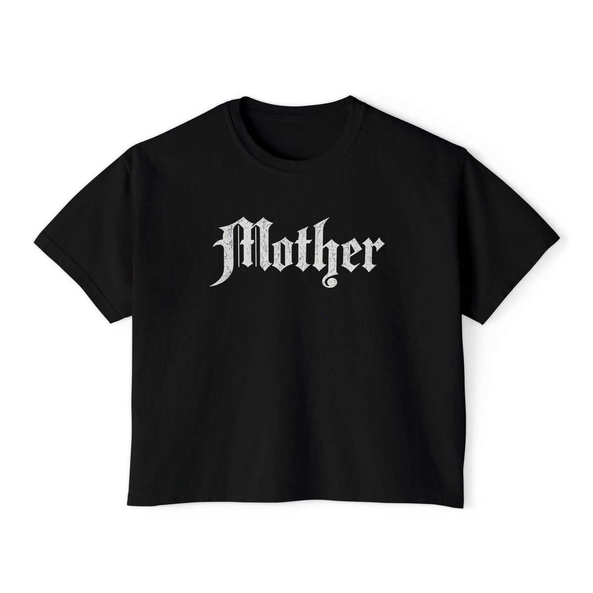 Mom After Dark Crop Boxy Tee