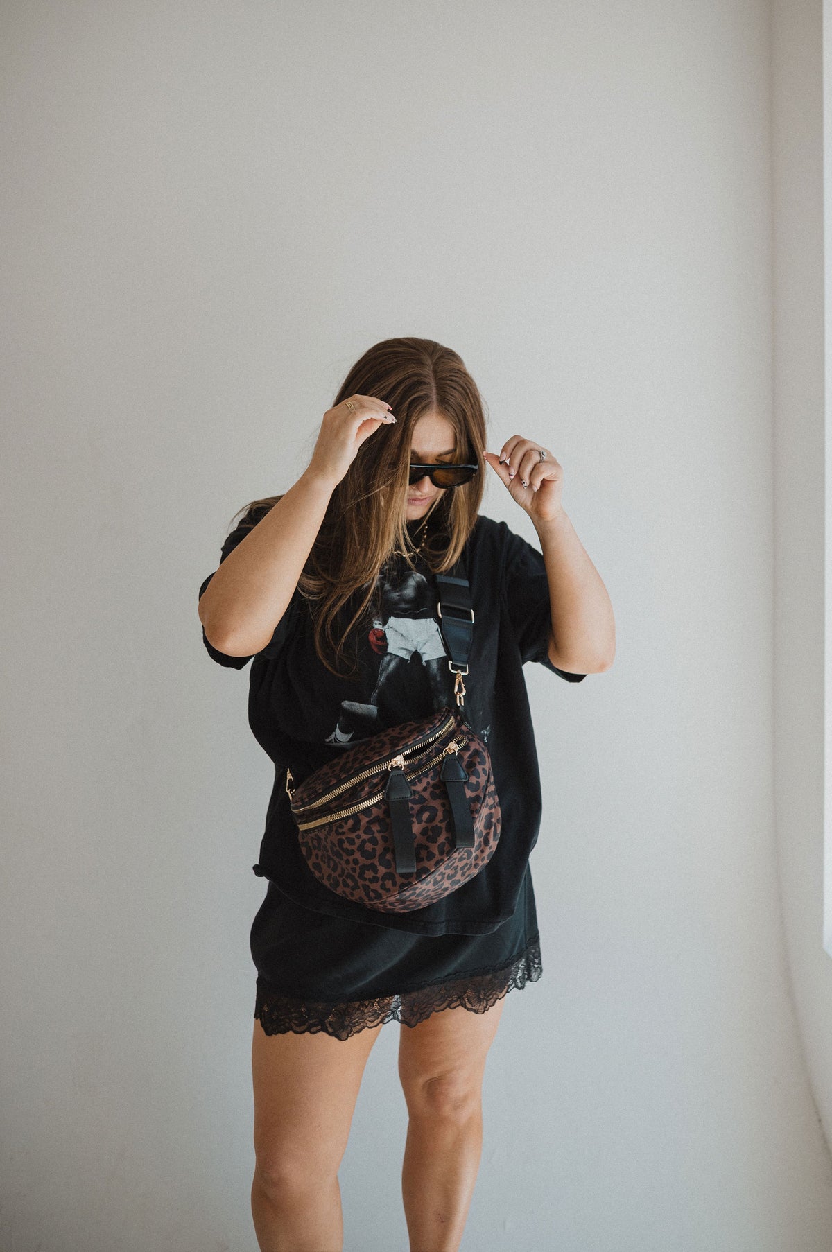 On The Go Bag Dark Leopard