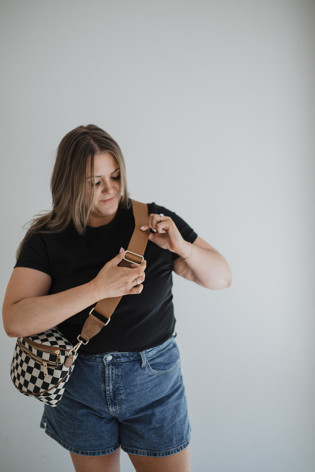 Luxe On The Go Bag - Checkered