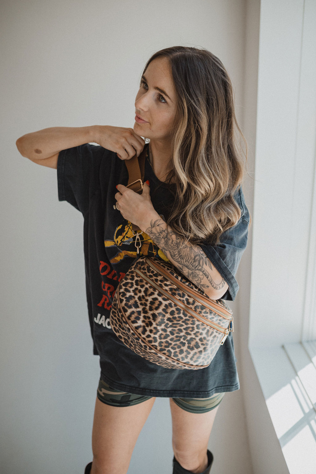 Luxe On The Go Bag - Leopard