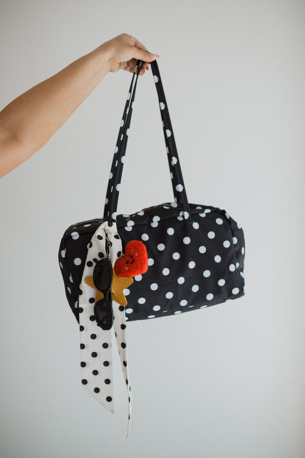 Happy Heart Plush Bag Charm