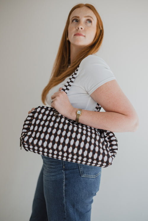 Badass Bowler Bag - Tie Dye Checkered