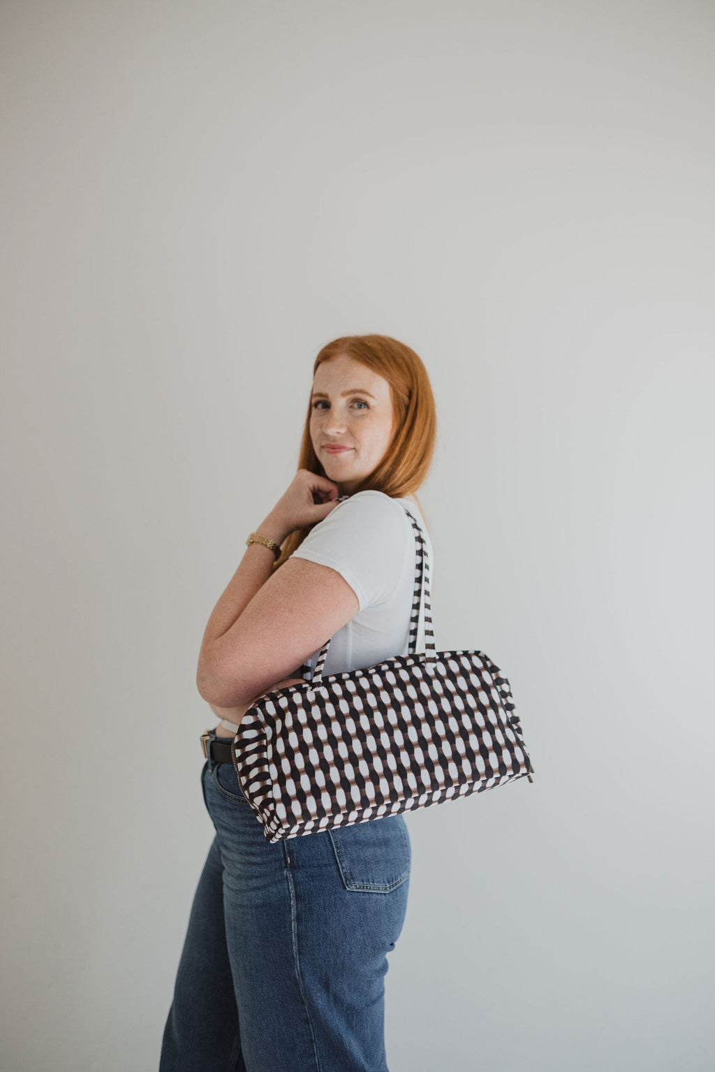 Badass Bowler Bag - Tie Dye Checkered