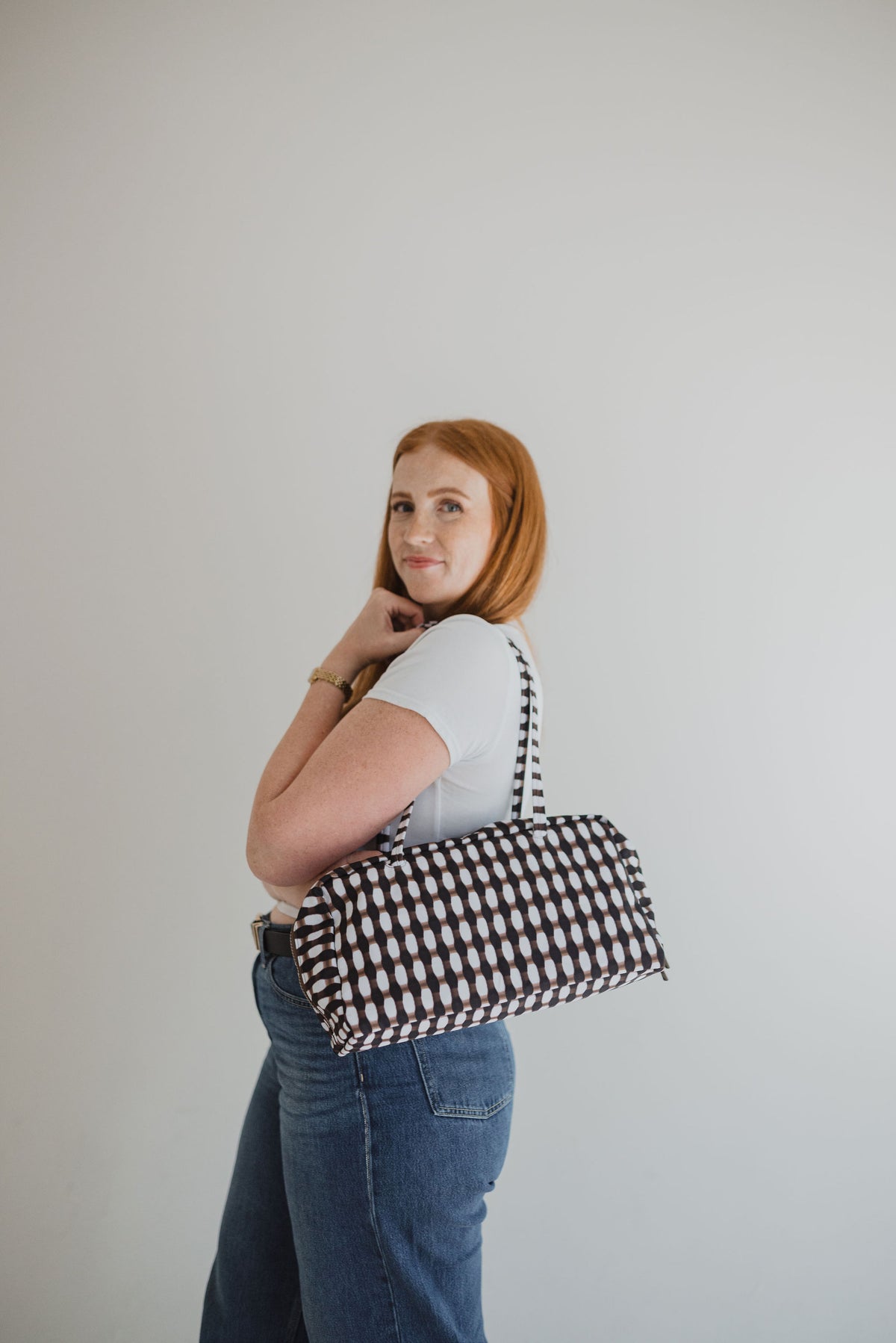 Badass Bowler Bag - Tie Dye Checkered