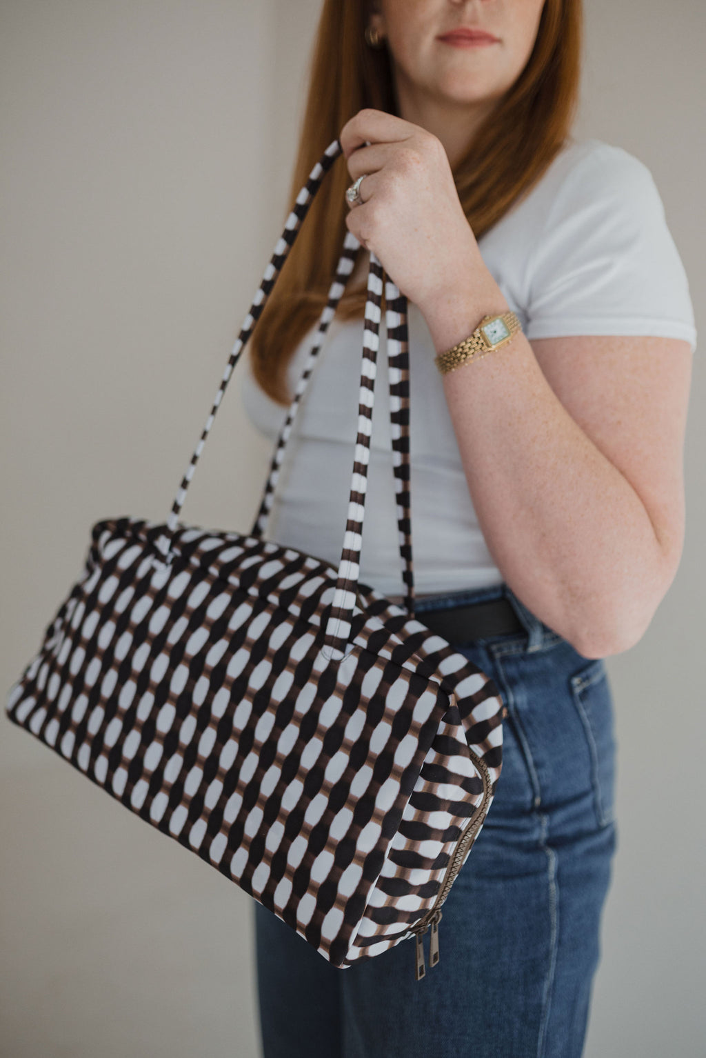 Badass Bowler Bag - Tie Dye Checkered