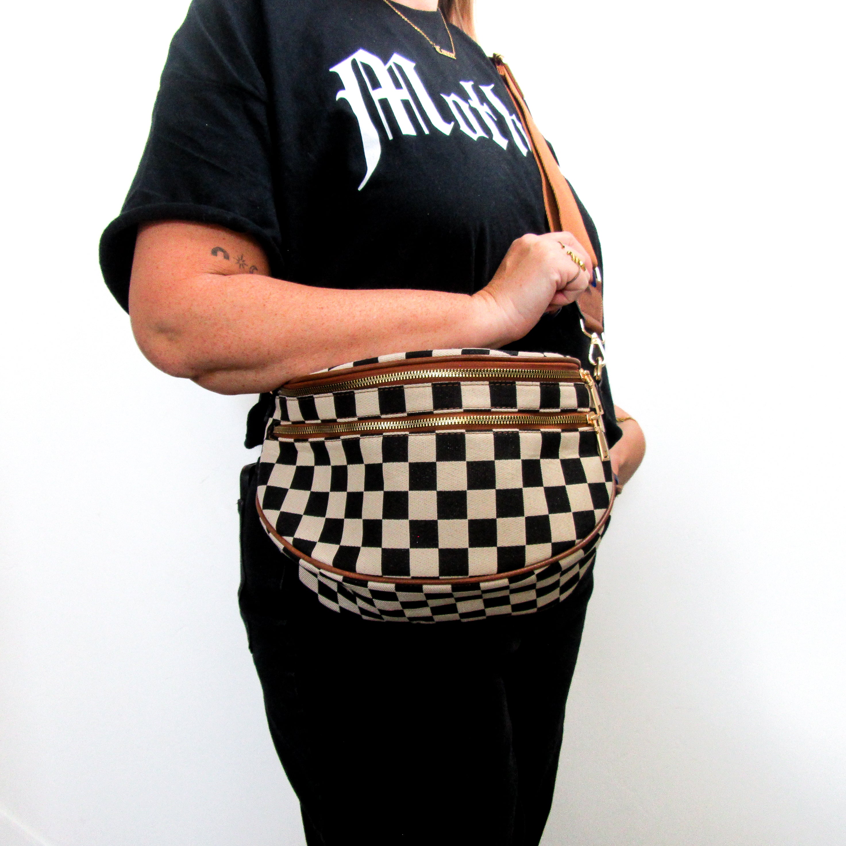 Luxe On The Go Bag - Checkered