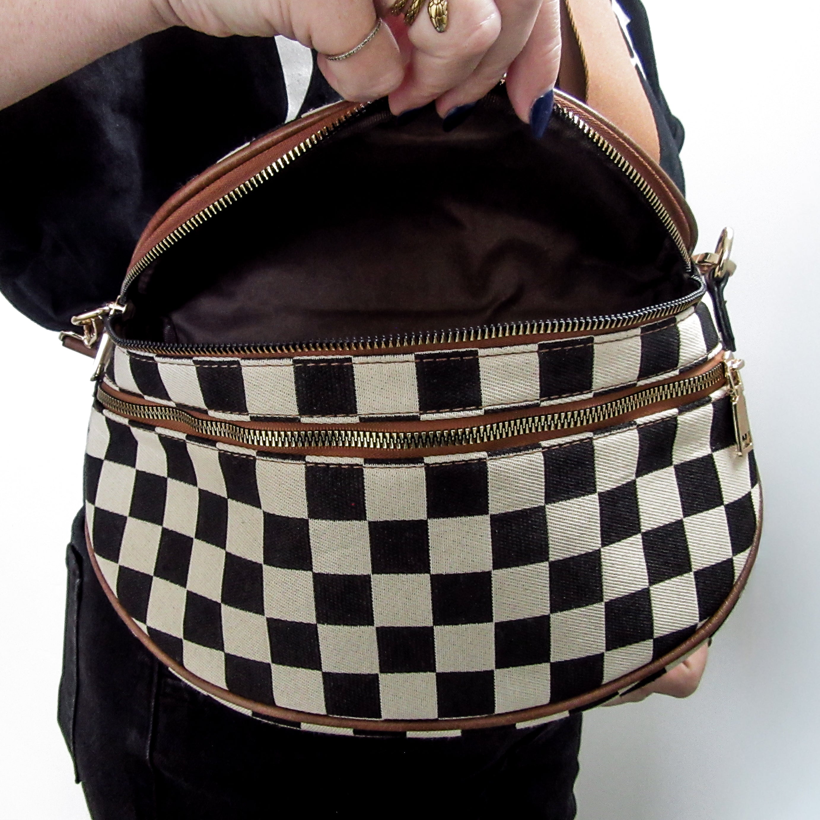 Luxe On The Go Bag - Checkered