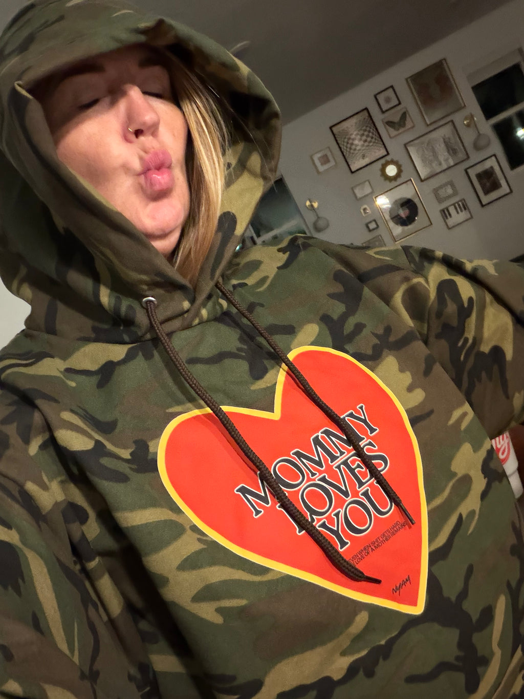 Mommy Loves You Camo Hoodie