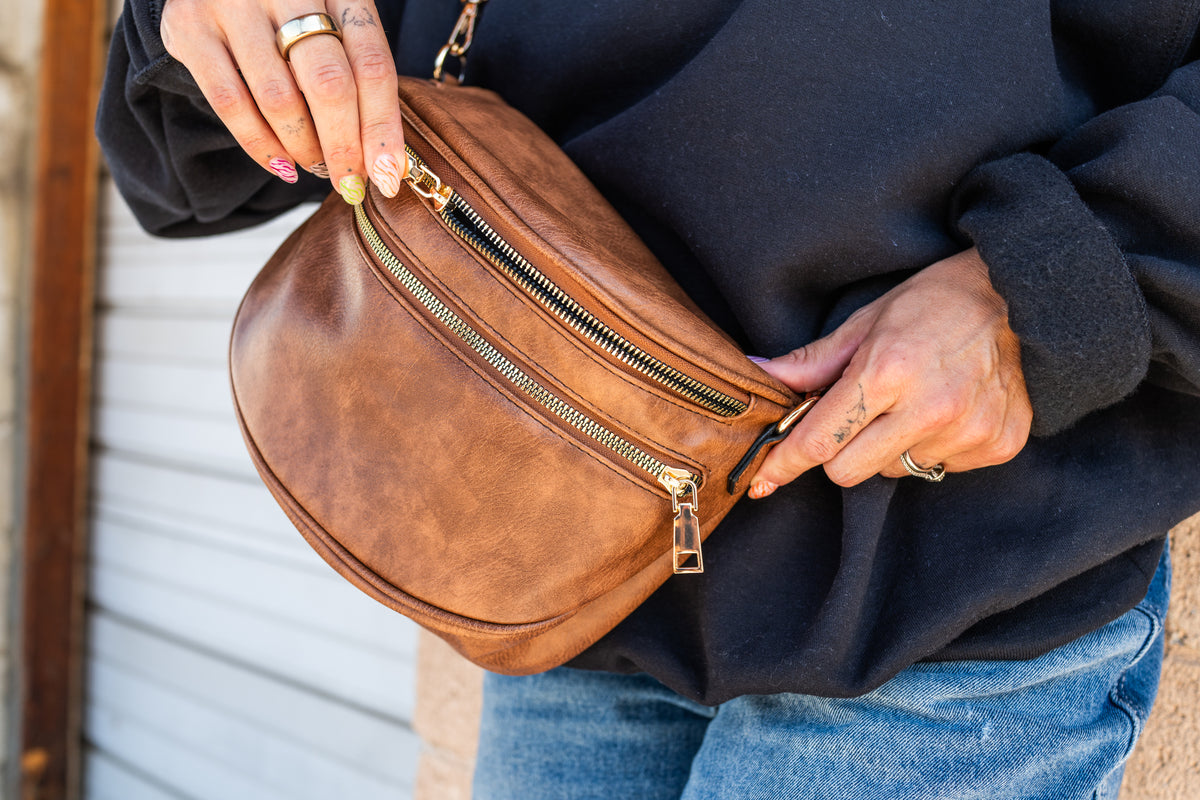Luxe On The Go Bag - Vintage Brown
